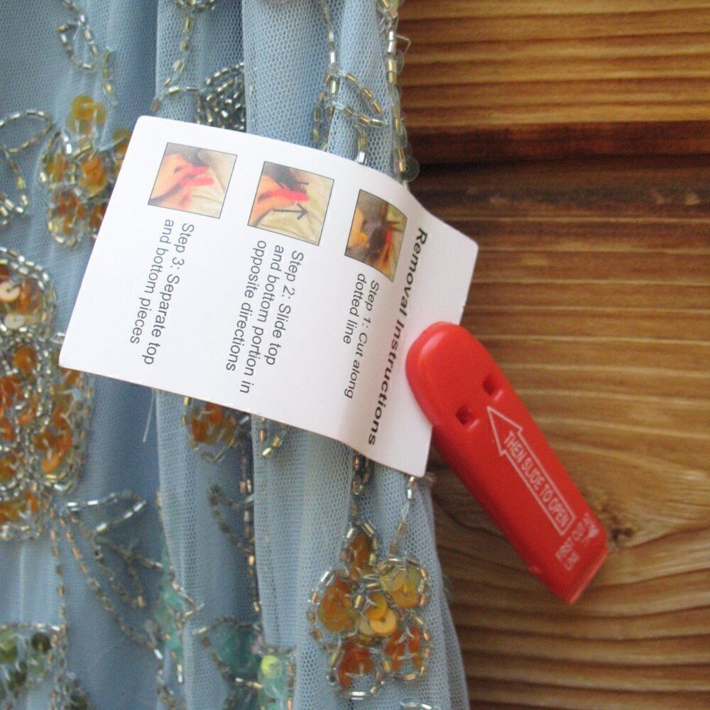 Mac Duggal 10808 Womens Blue Hand Beaded Floral Gown Dress Blue - Picture 14 of 16